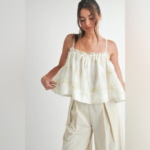 Cassie "Whisper Sweet Nothings" Embroidered Top - EB Luxe Los Angeles